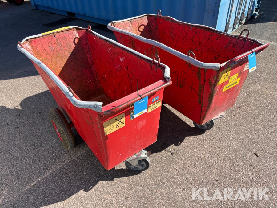 Fodervagn 2 st Starke Arvid 400 L / 750 kg