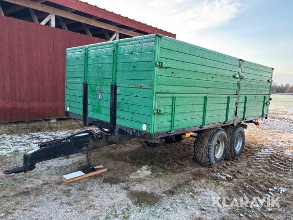 Spannmålskärra 10 ton Bestorpsvagn BE 1/10 B baktipp och sidotipp