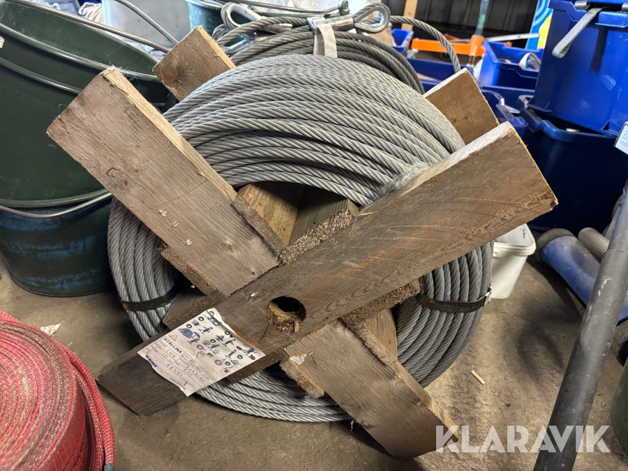 Stållina/ Vajerrulle 10mm/ 300m