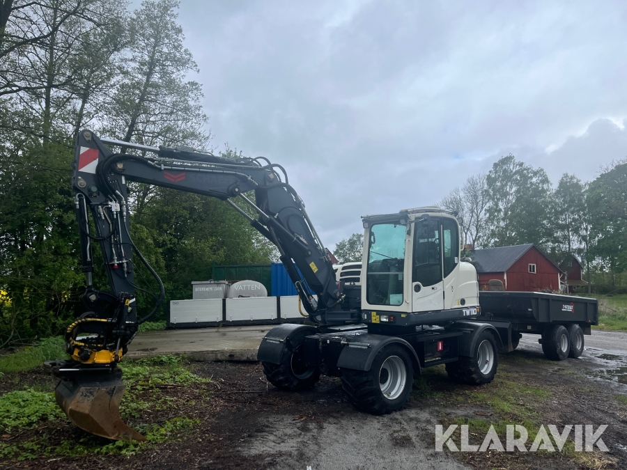 Hjulgrävare Schaeff TW110 med vagn och redskap