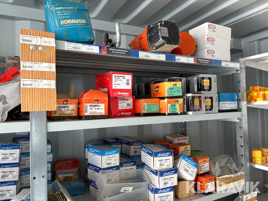 Parti med byggmaterial