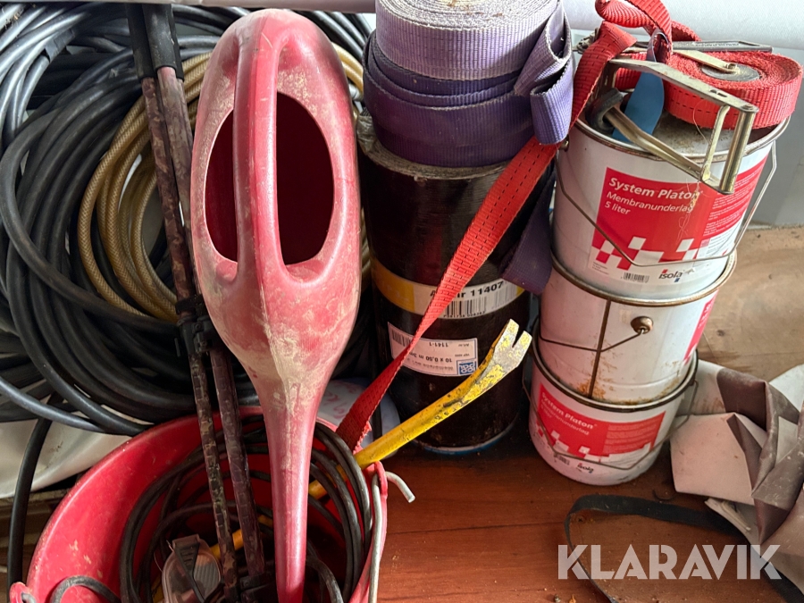 Parti med byggmaterial