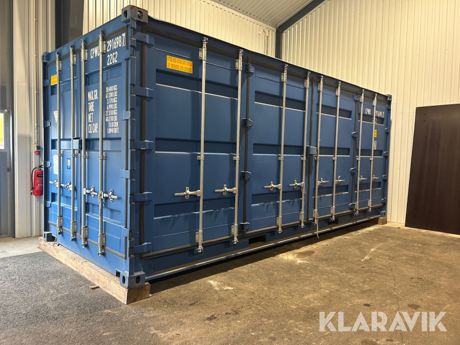 Container 20 fot   sidoöppning