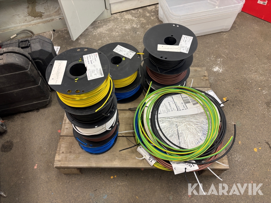 Diverse kabelrullar - 10 rullar