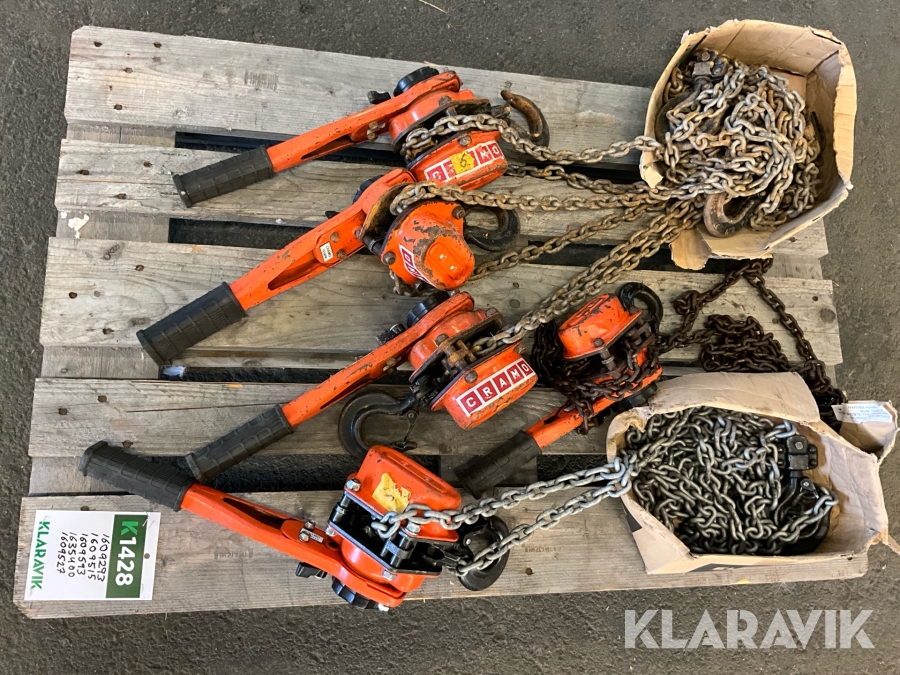 Spaklyftblock Tractel Bravo 1,5T / 0,75T