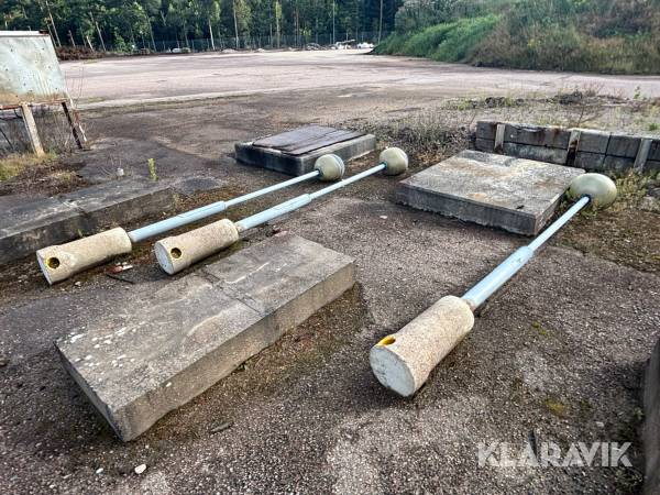Belysningsstolpar 3st