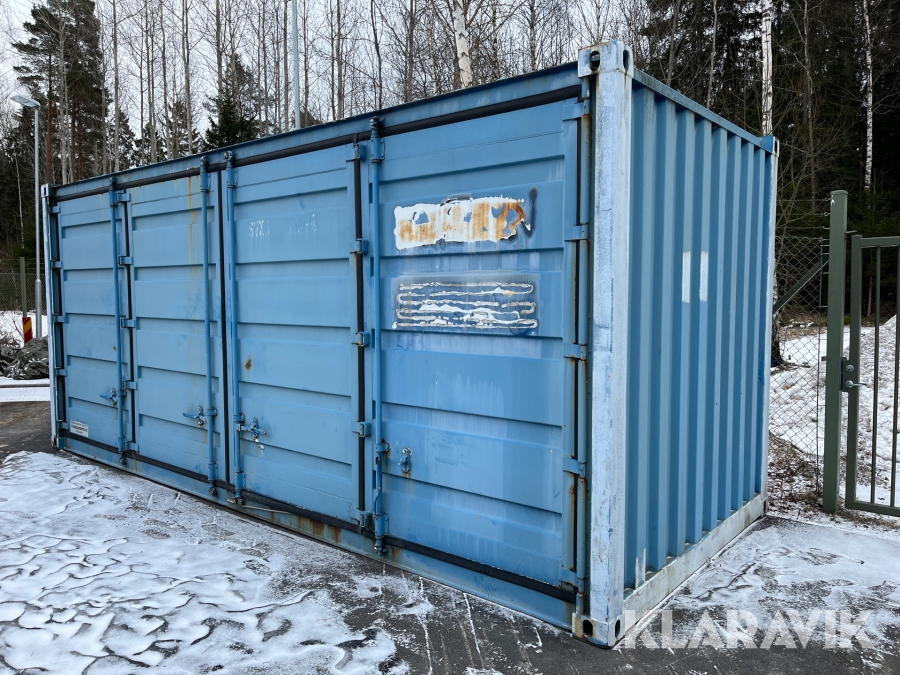 Container 20 fot med öppningsbar sida