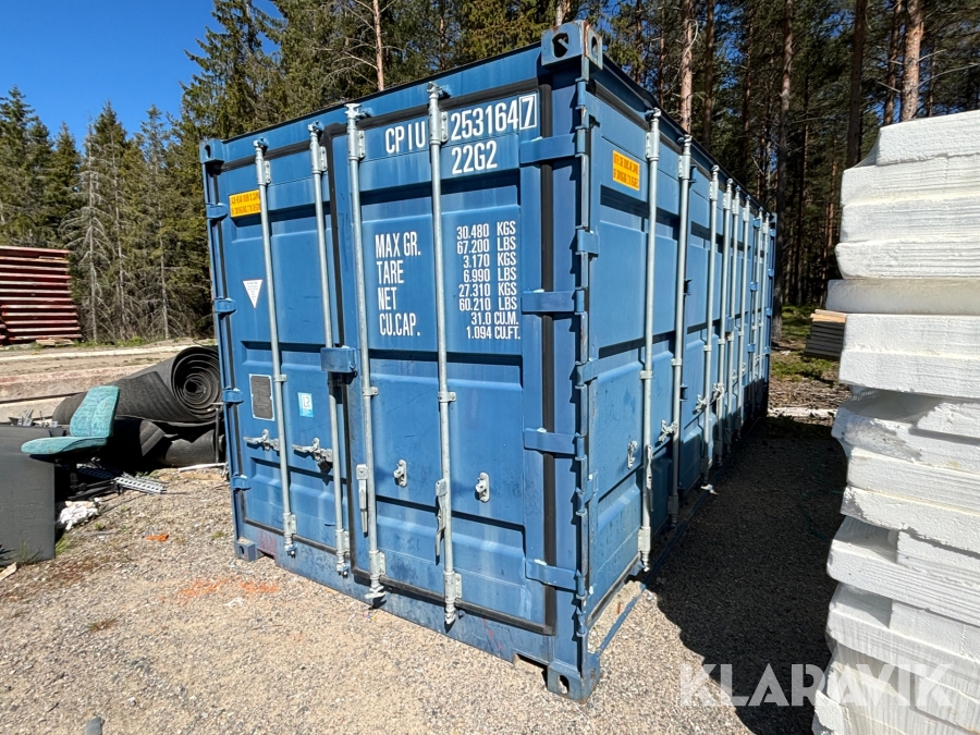 Container 20 fot öppningsbar långsida