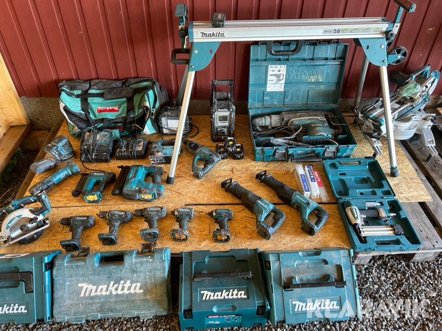 Handverktyg Makita stort parti