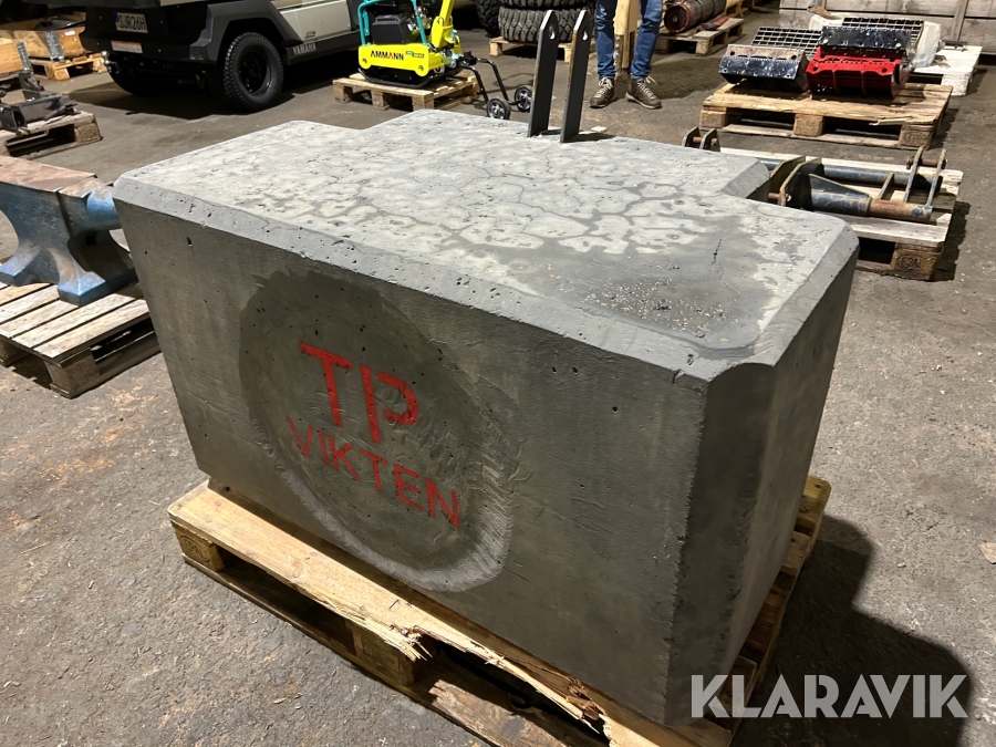 Frontvikt betong 1200 kg TP