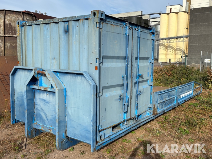 Lastväxlarflak med container