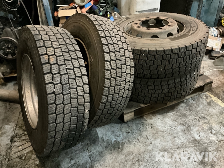 Lastbilsdäck Nordexx Trac 10W 4 st med fälg, 315/70R22.5