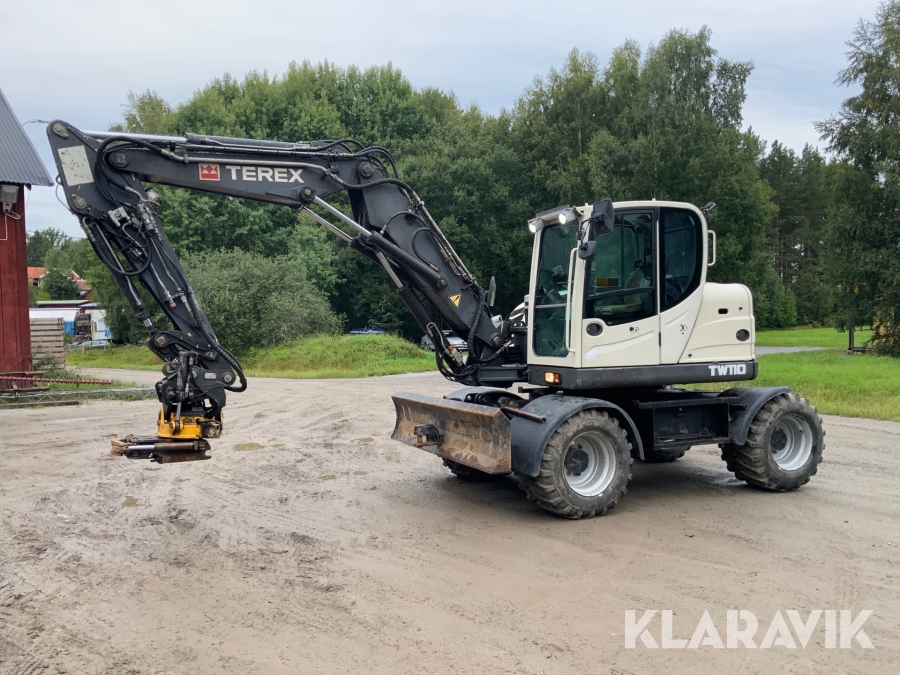 Grävmaskin Terex TW110 med tiltrotator