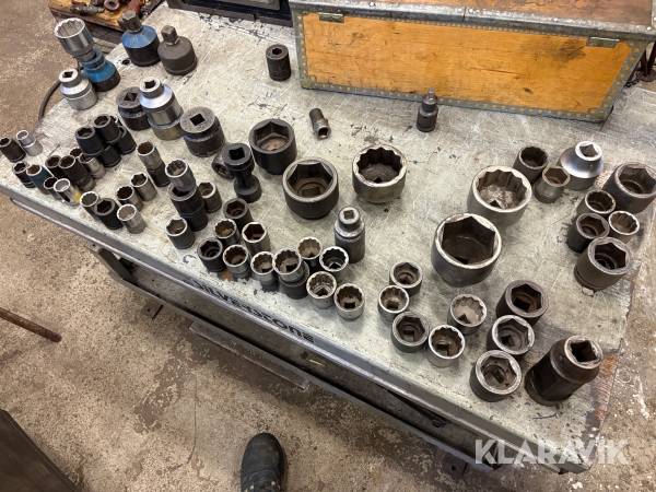 Krafthylsor i olika storlek 70st delar