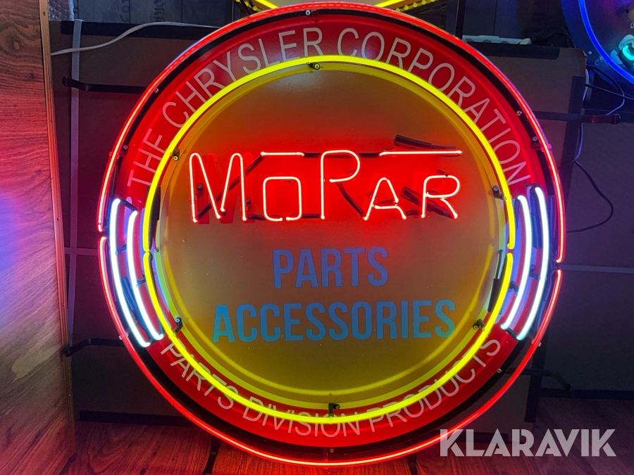Neon skylt ”Mopar