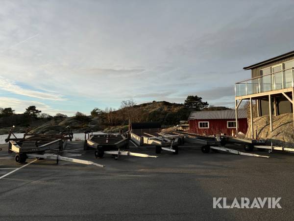 Båtvagn / containervagn 20-tons Mafi 5 st samt båtvagga