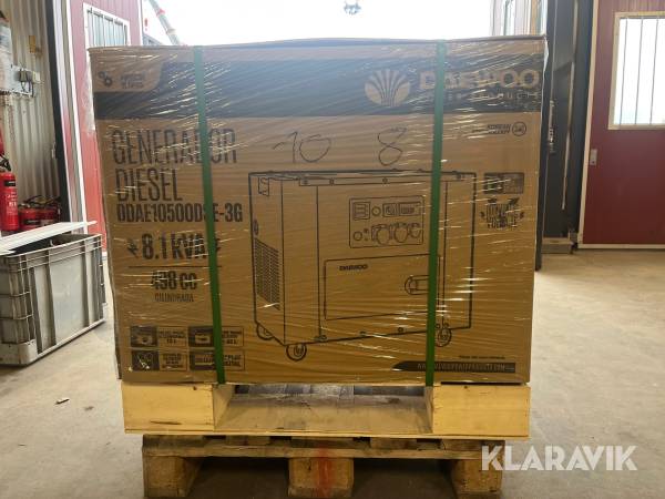 Elverk Daewoo 8,1 kVA Diesel