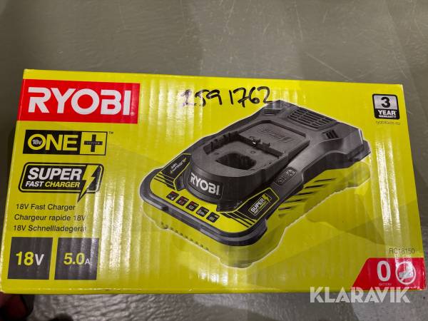 Snabbladdare Ryobi One+ 18v