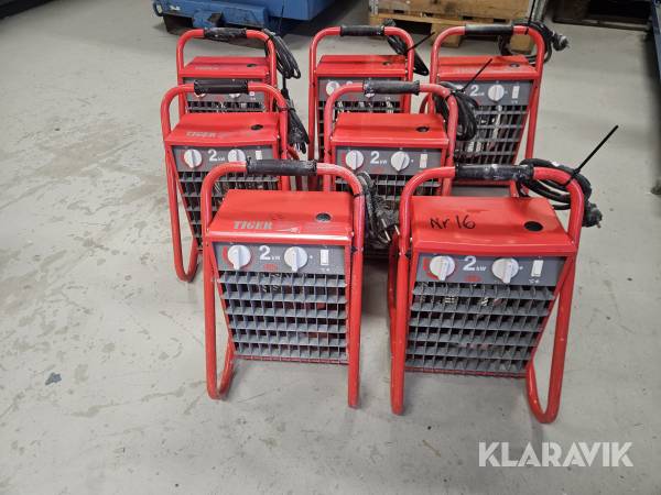 Elfläktar / Värmefläktar 15st