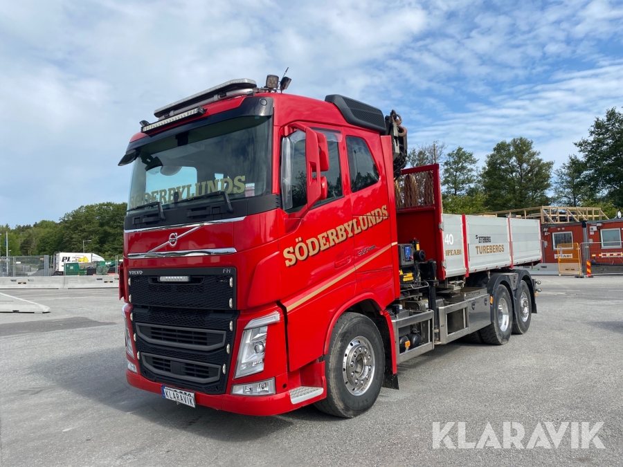 Tipp & kranbil Volvo FH 6*2