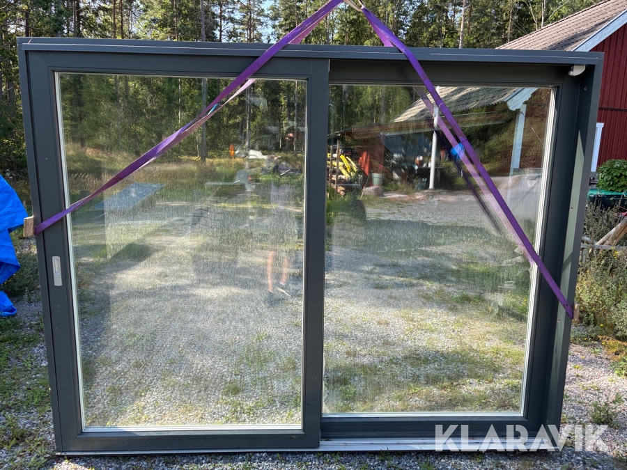 Skjutdörrparti 3-glas