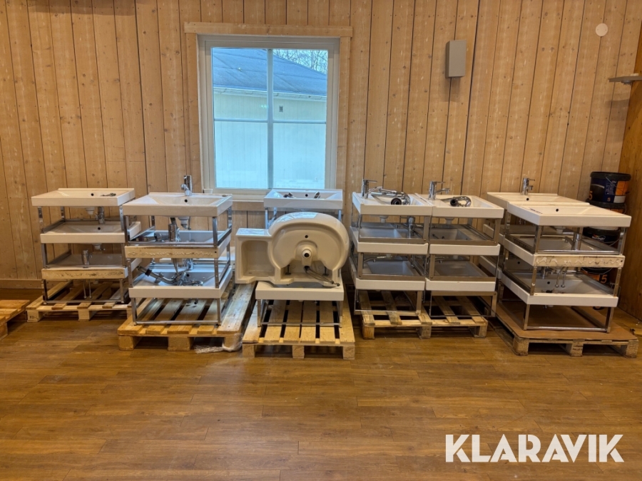 Parti med handfat 22st