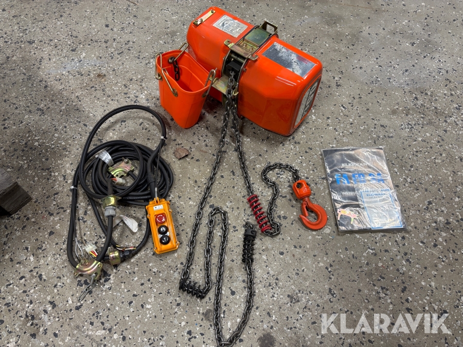 Telfer lyftblock Elephant Chain Block FB 0,5 ton