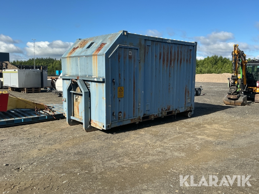 Lastväxlarcontainer verkstadsinredning