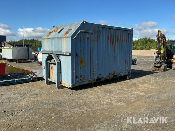Lastväxlarcontainer verkstadsinredning