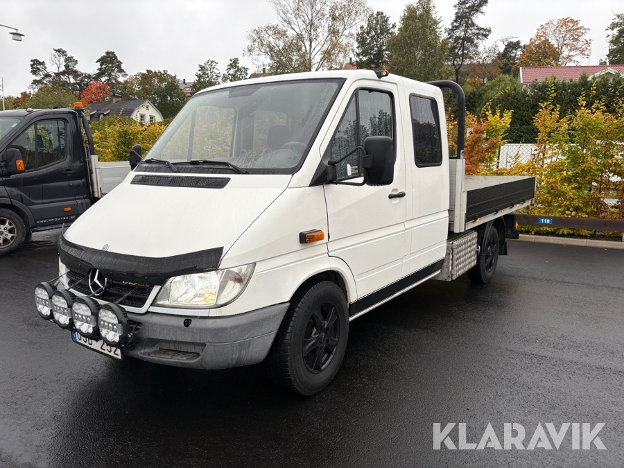 Flakbil med kran Mercedes-Benz Sprinter 313