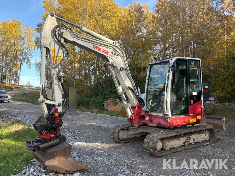Grävmaskin Take-Job TB260 med tiltrotator & 5 redskap
