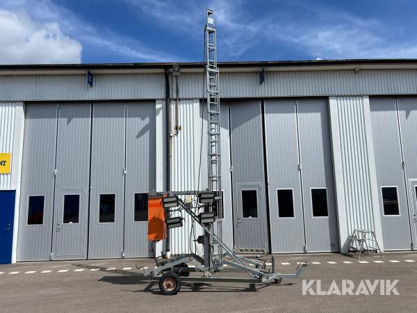 Belysningsmast teleskop 12m FeRex Conlight 12 led