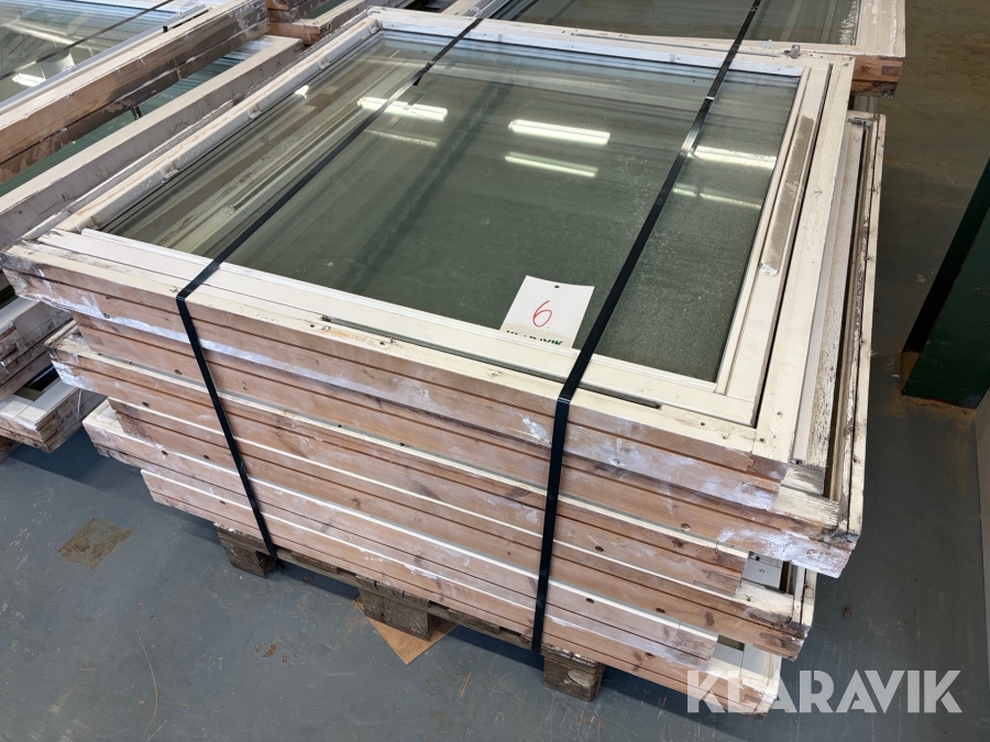 Träfönster 120x120cm 6st