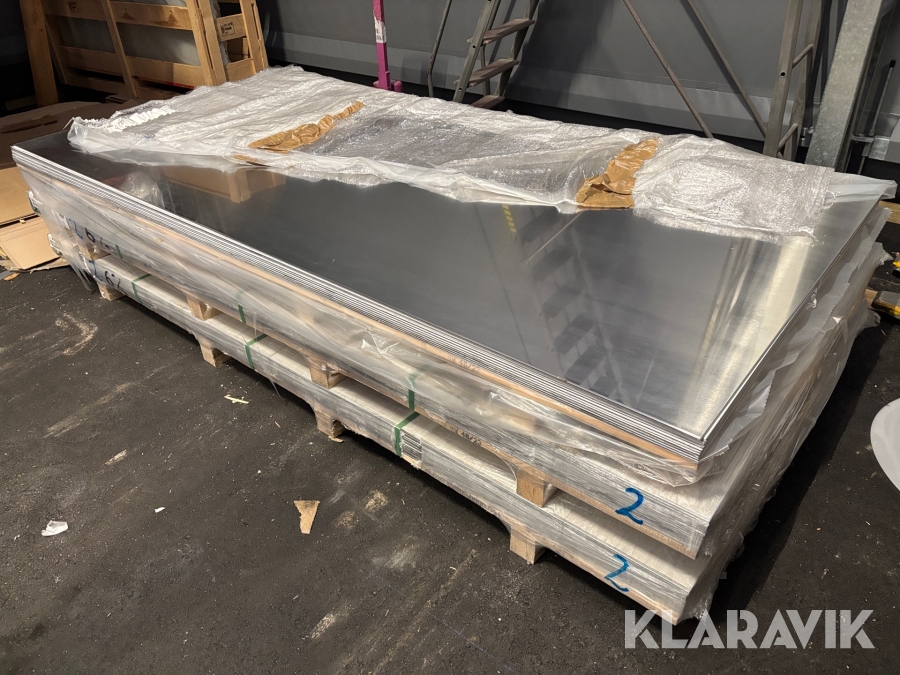 Aluminiumplåt ALHH 6,0x3000x1500mm - Totalt 41st