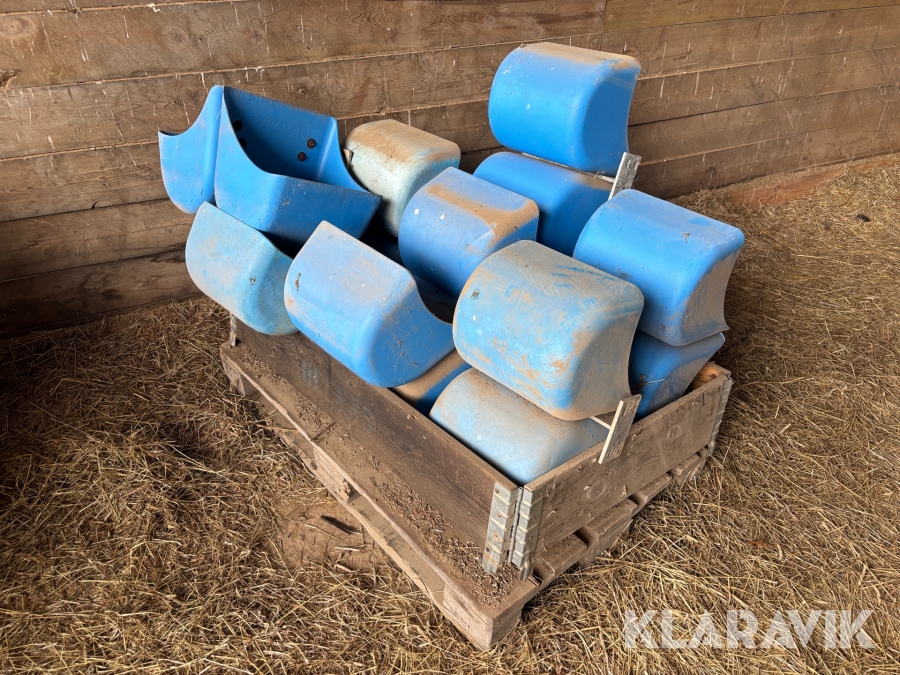 Foderkrukor Alfa Laval med fästen 10st