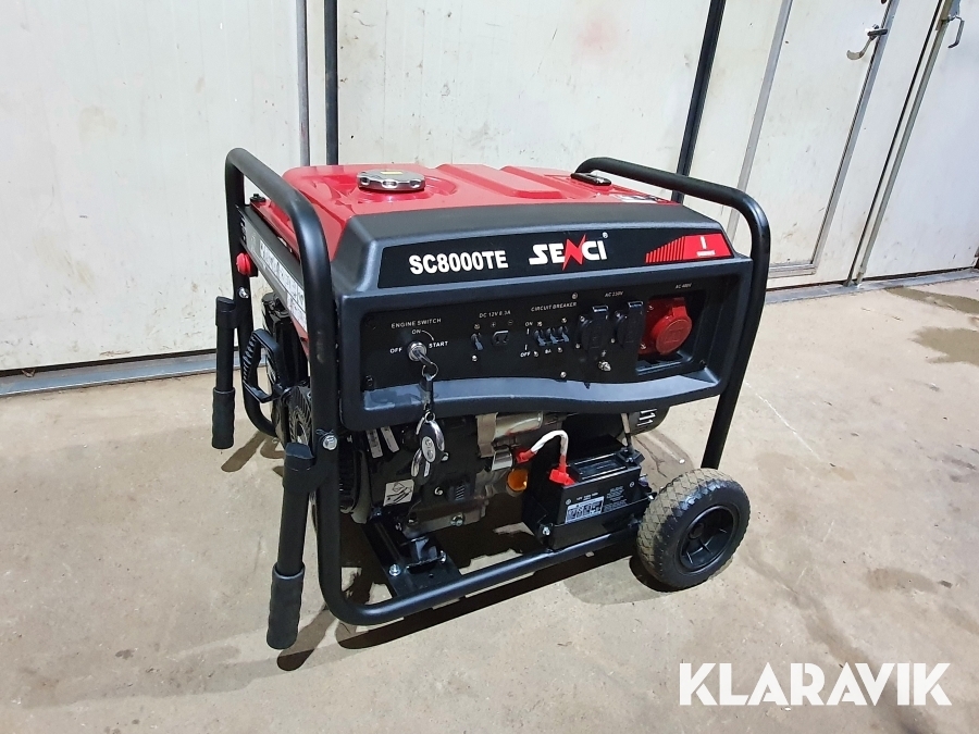 Generator Elverk 3 fas Senci SC8000TE 6,5 kW