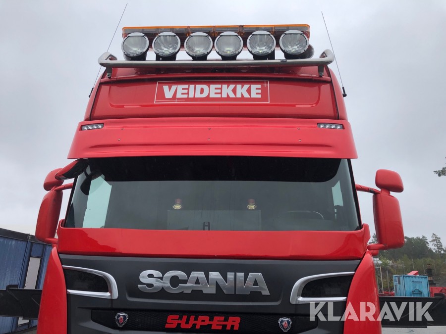 Kranväxlare Scania R580LB8X2*6MNB Topline med Palfinger PK 65002-SH kran