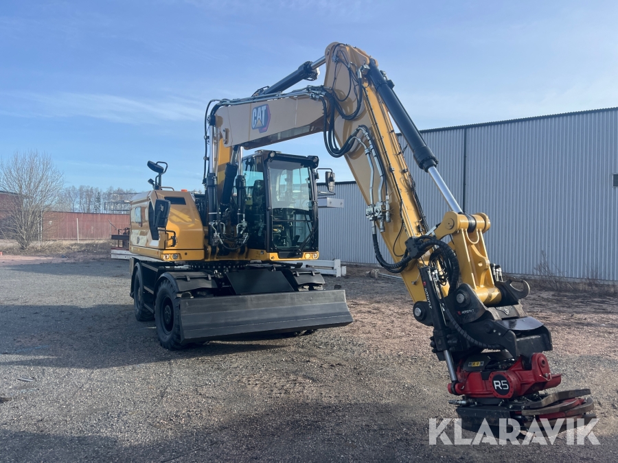 Hjulgrävare CAT M316 Next Generation med tippvagn och redskap & Makin 3-D