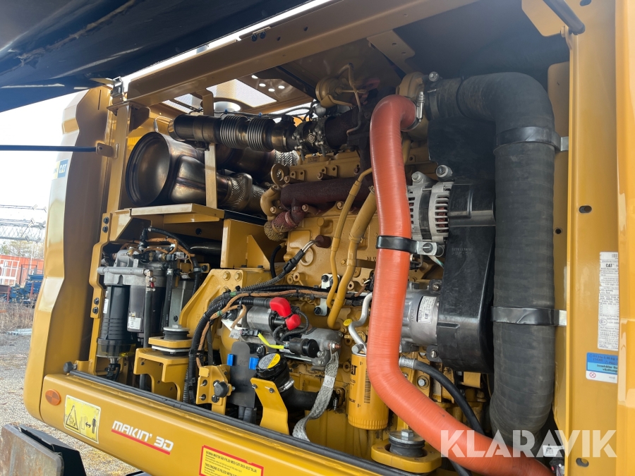 Hjulgrävare CAT M316 Next Generation med tippvagn och redskap & Makin 3-D