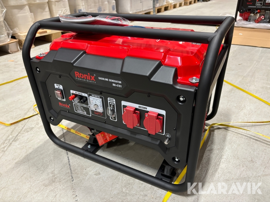 Generator bensin effekt 4 Kw / 4.9 kW motor / 15L med låg ljudnivå Ronix 
