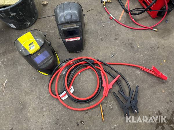 Svetshjälmar & startkablar