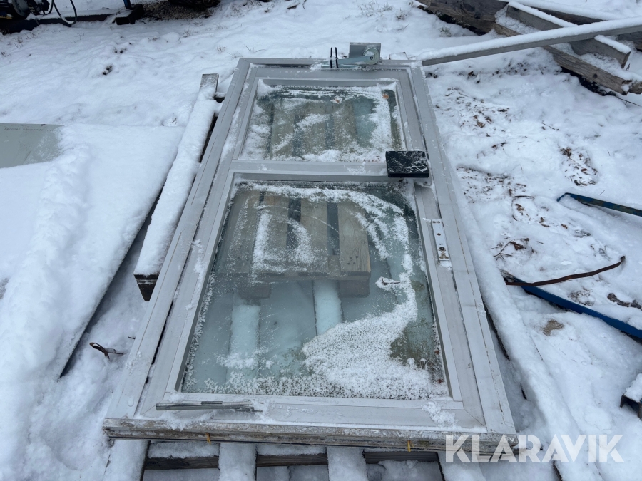 Aluminiumdörr med karm