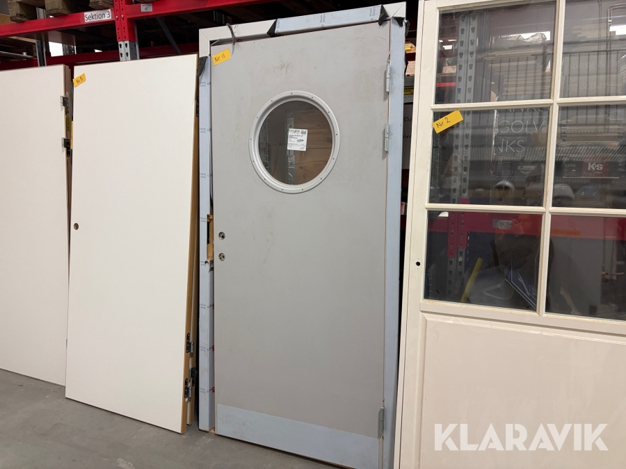 Vårdrumsdörr med karm Swedoor