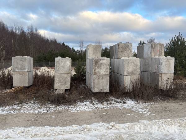 Legoblock betong 15 st 800x800x800mm