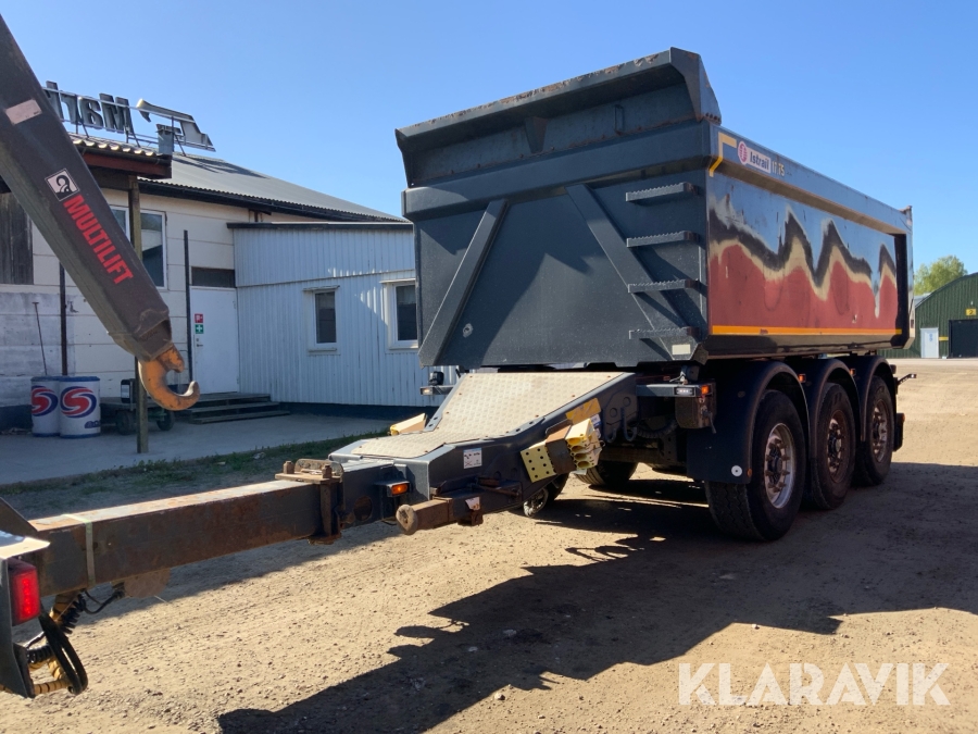 Tippvagn ISTRAIL Dumperkärra 3 axlad