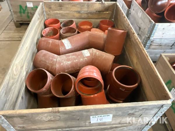 Parti med diverse PP rördelar 160