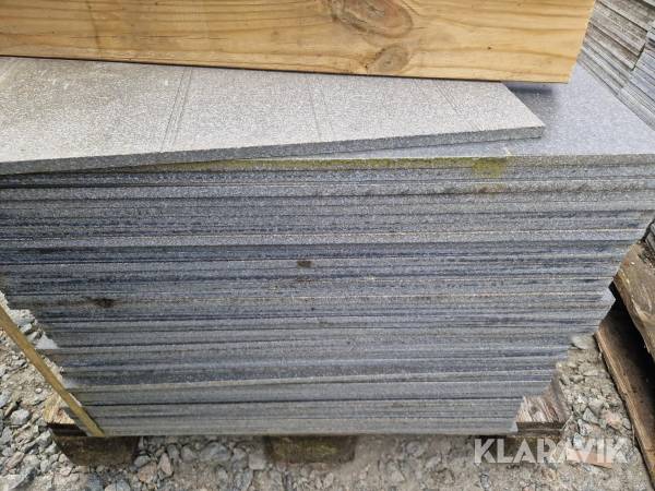 Svart granit mattslipad 28,8 m2