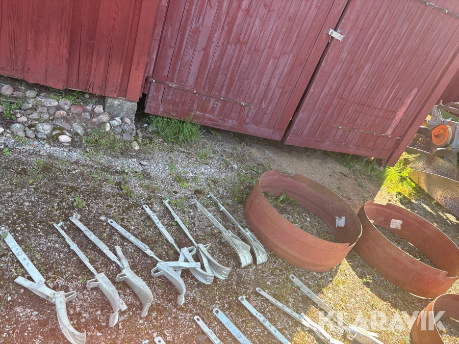 Delar till dubbelmontage ringar och spännare