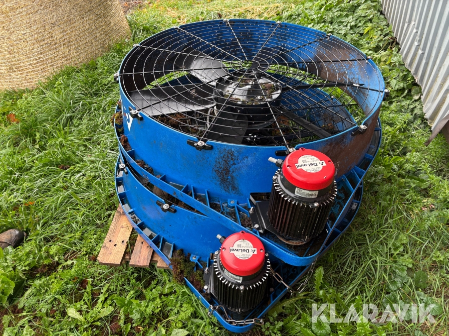 Ventilationsfläkt DeLaval 2st med styrning