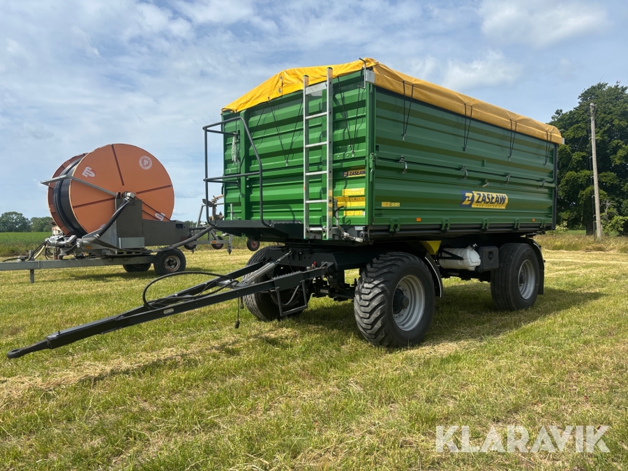 Spannmålsvagn Zaslaw D737-ton 3-vägstipp